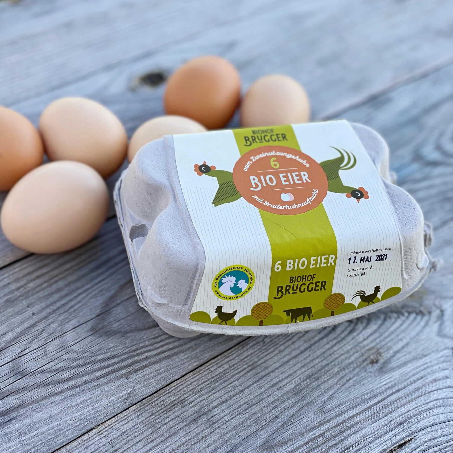 Eierschachtel Biohof Brugger
