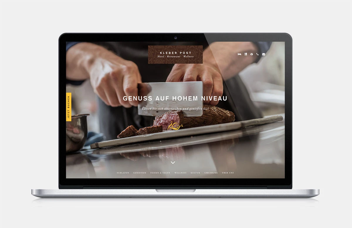 Webdesign Romantikhotel Kleber Post