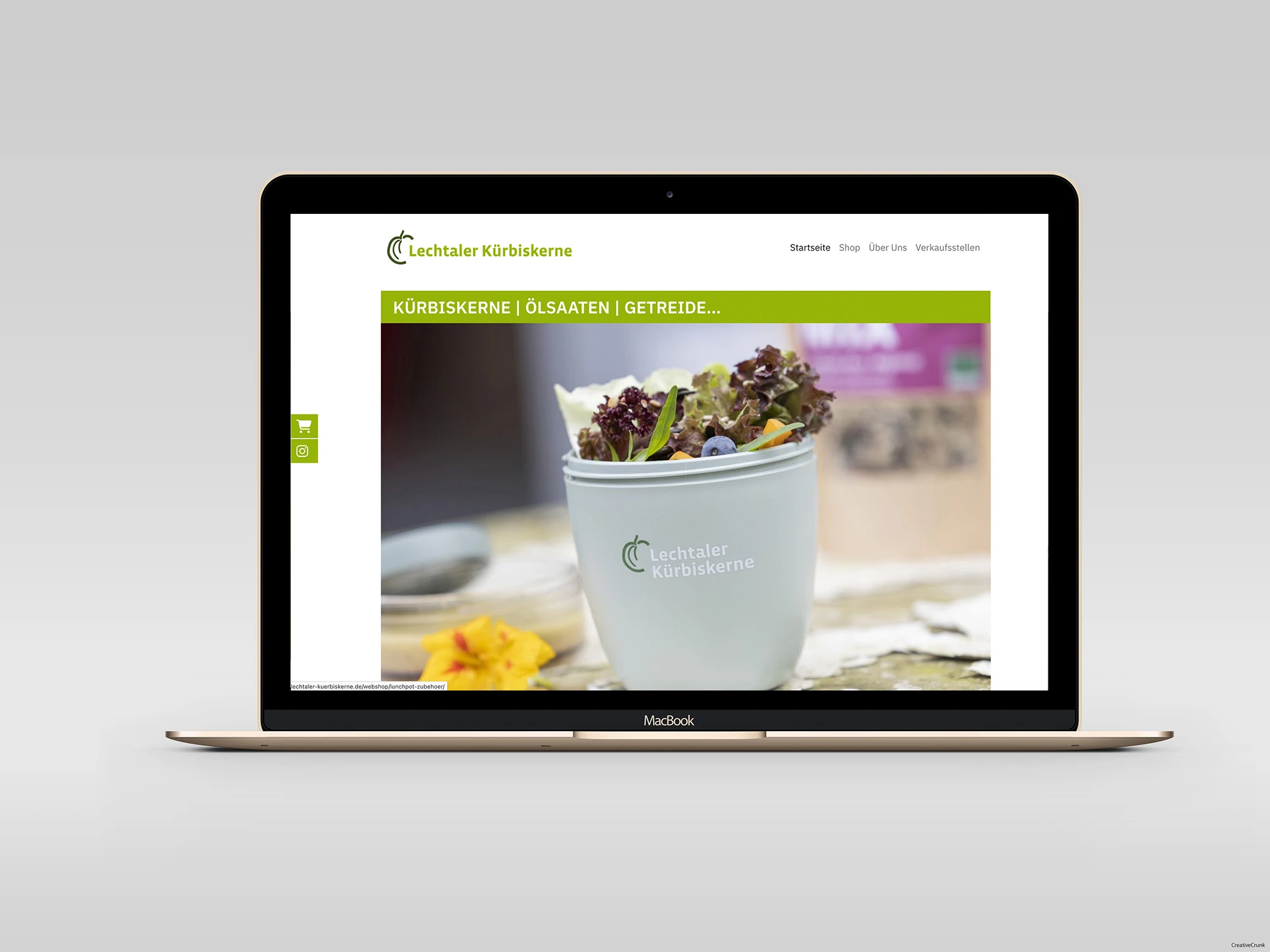Lechtaler Kürbiskern, Packaging Design, Website