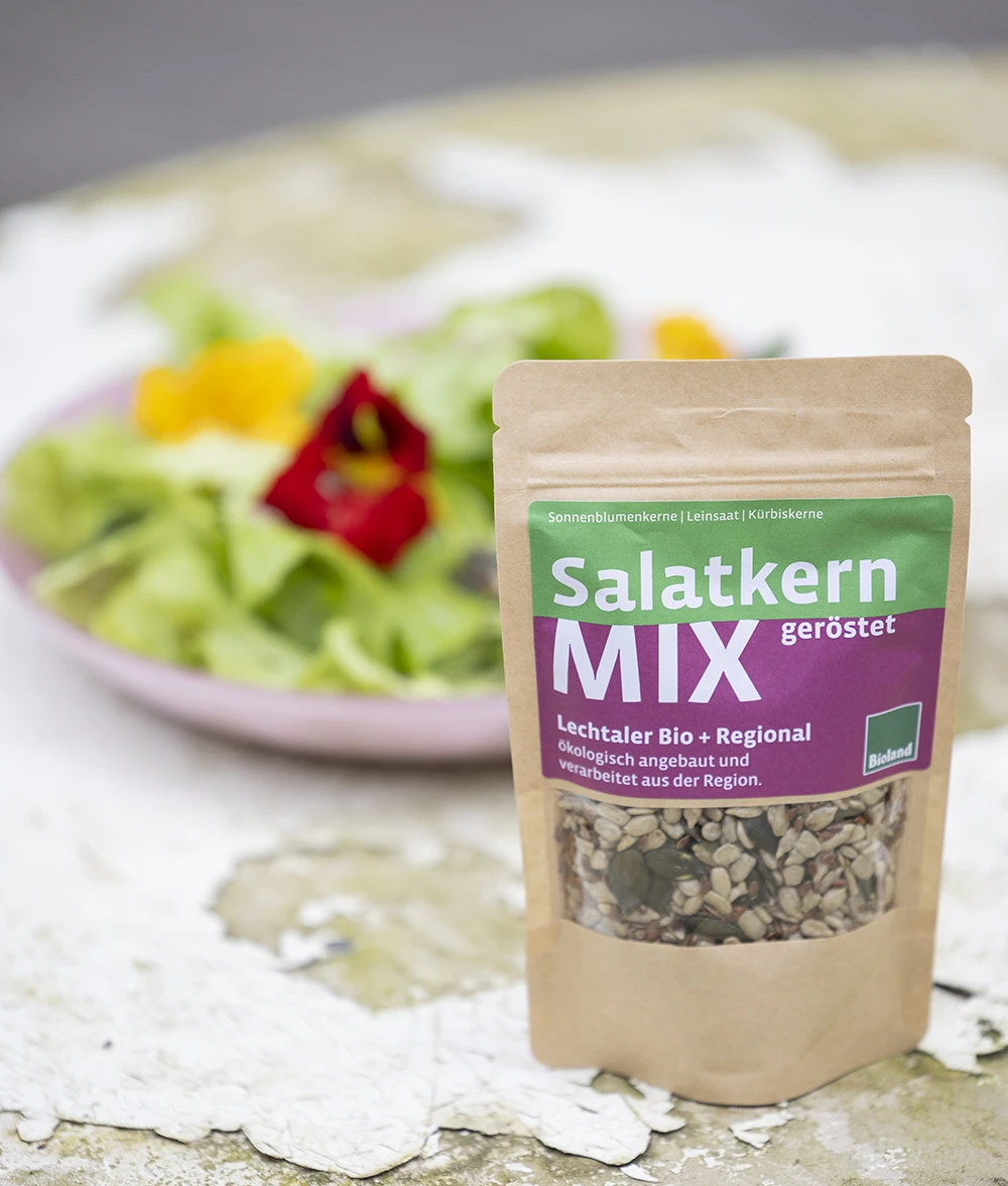 Lechtaler Kürbiskern, Packaging Design, Salatmix