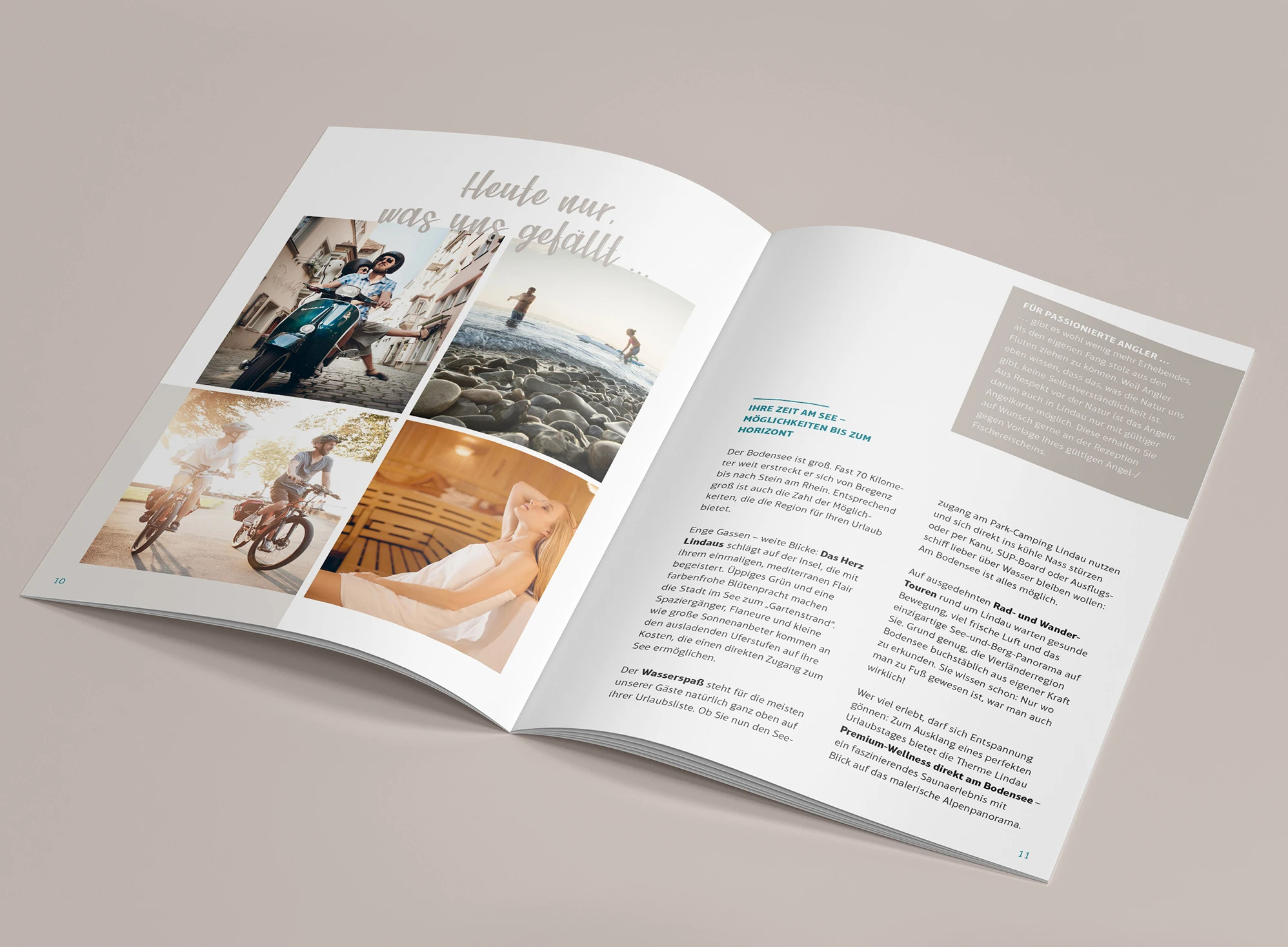 Lindau Tourismus Magazin Gestaltung Campingplatz