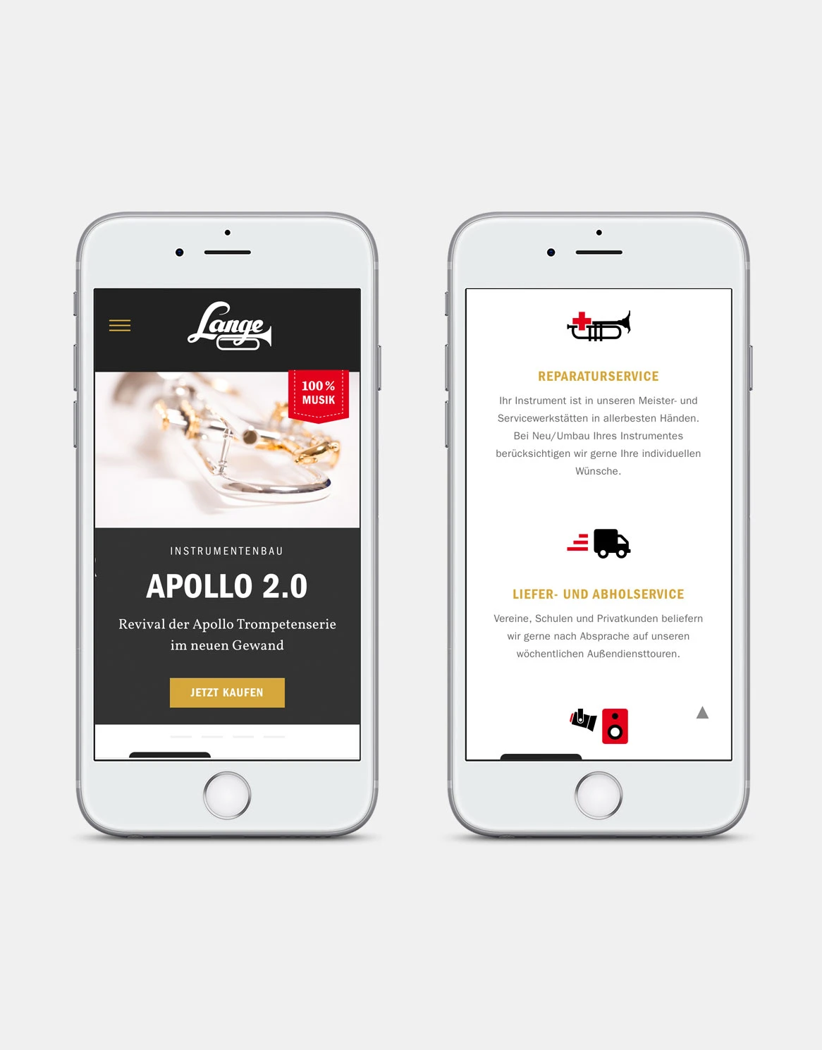 Webdesign Phone Lange