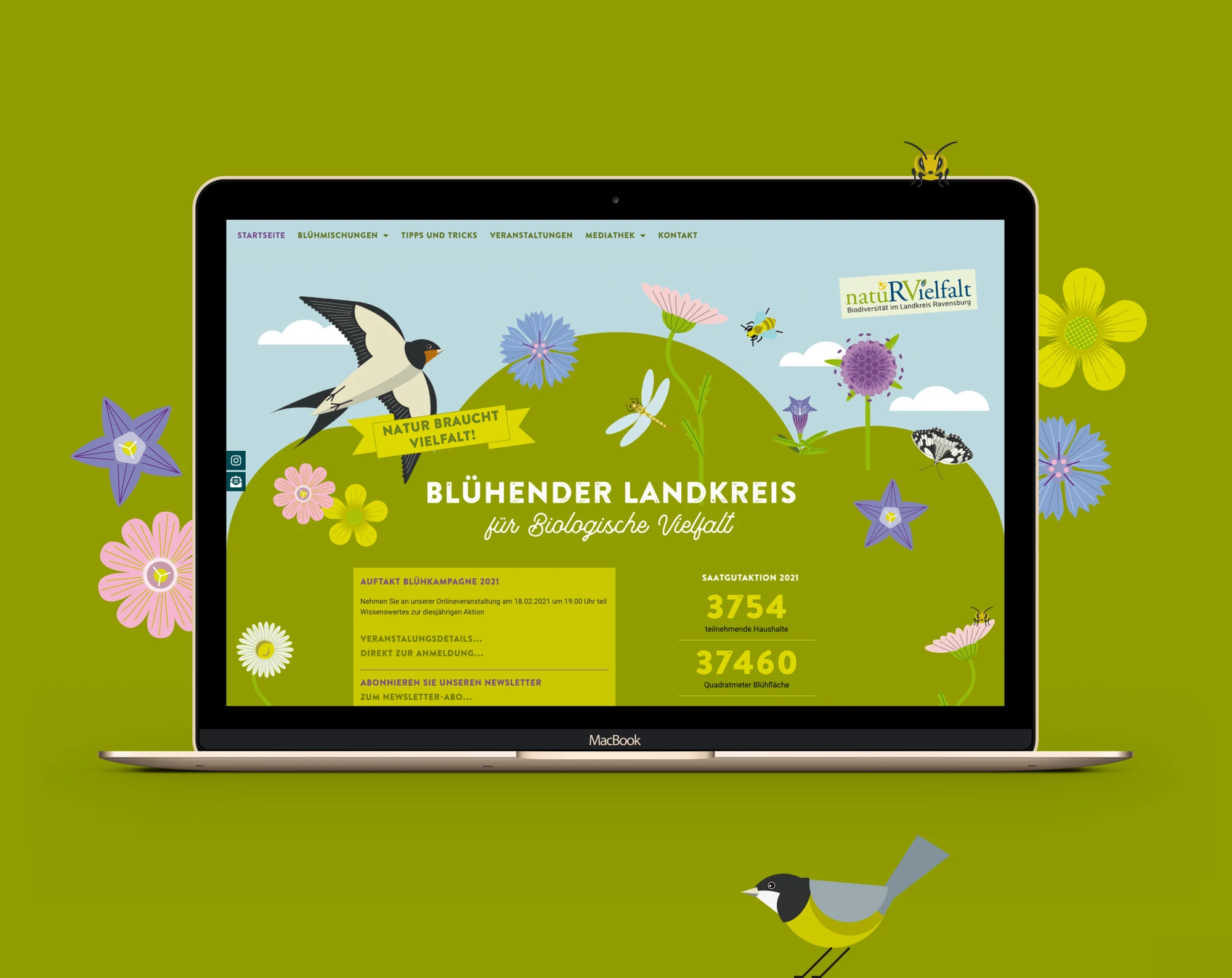 Website Blühender Landkreis