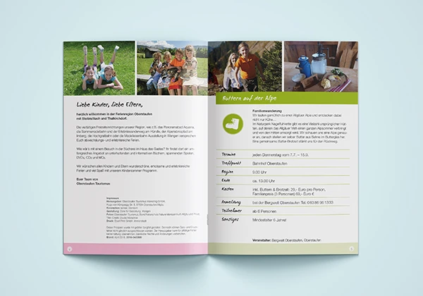Oberstaufen Tourismus Marketing GmbH, Kindersommer Broschüre