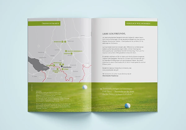 Oberstaufen Tourismus Marketing GmbH, Golf Broschüre