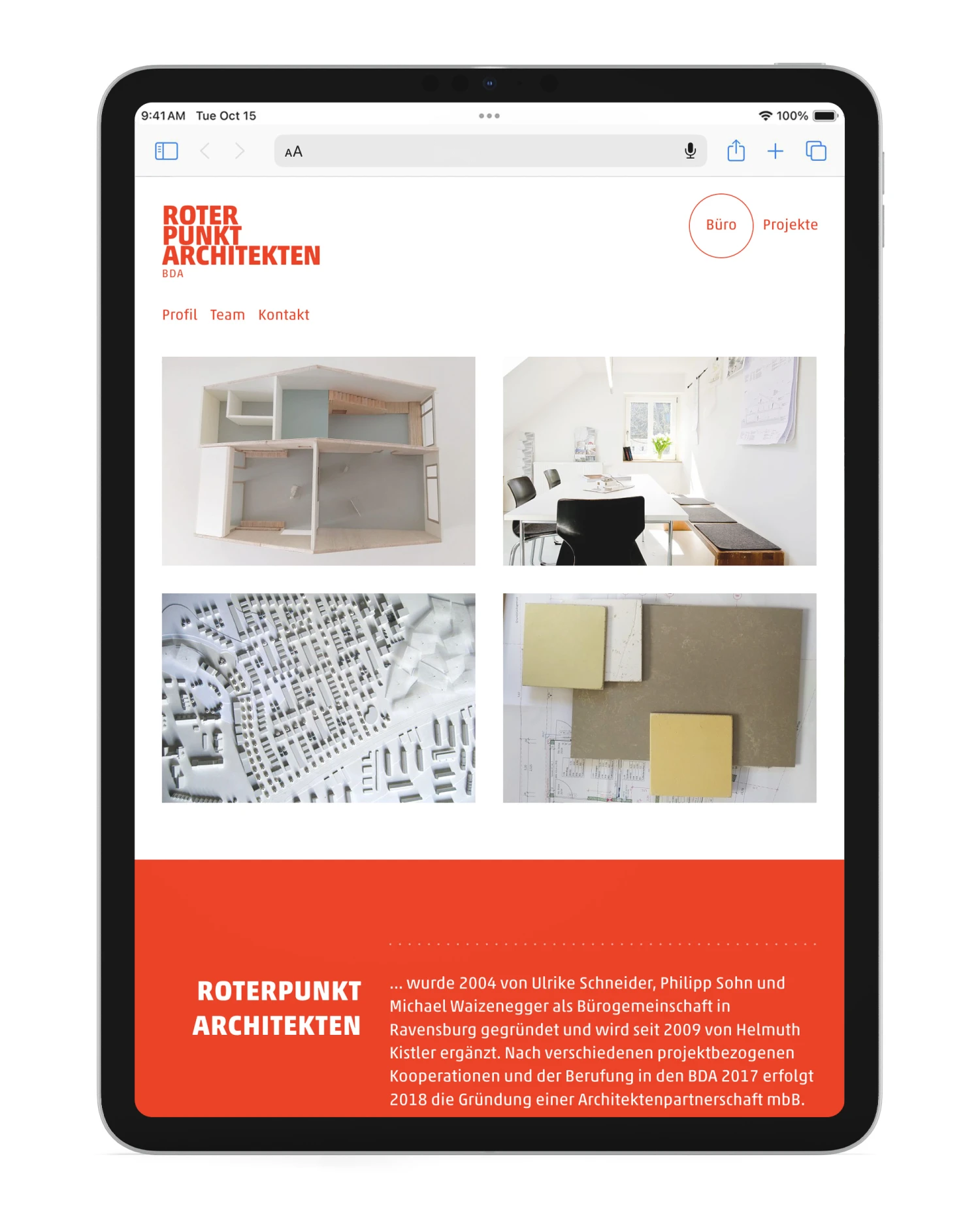 Responsive Webdesign Roterpunkt Architekten