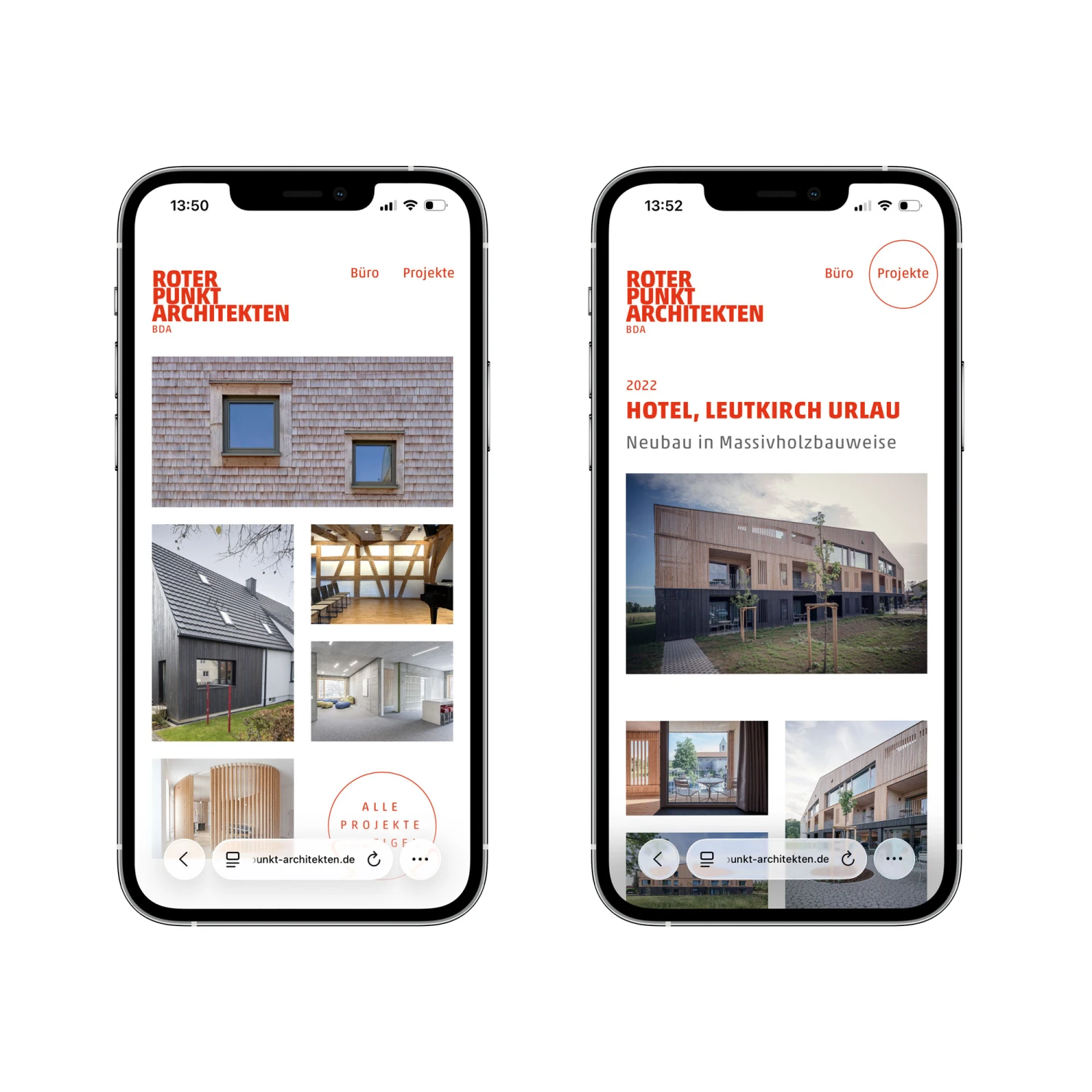 Responsive Webdesign Roterpunkt Architekten