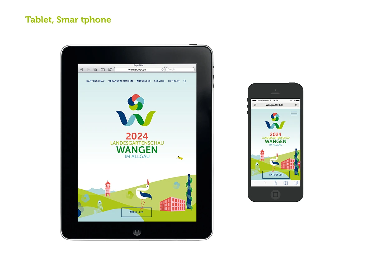 Landesgartenschau Wangen 2024, Erscheinungsbild, Tböet Smart Phone