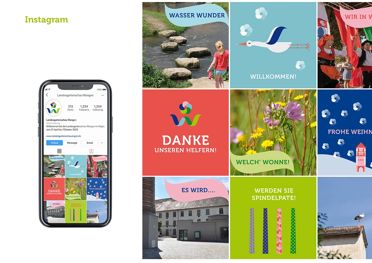 Landesgartenschau Wangen 2024, Erscheinungsbild, Instagram