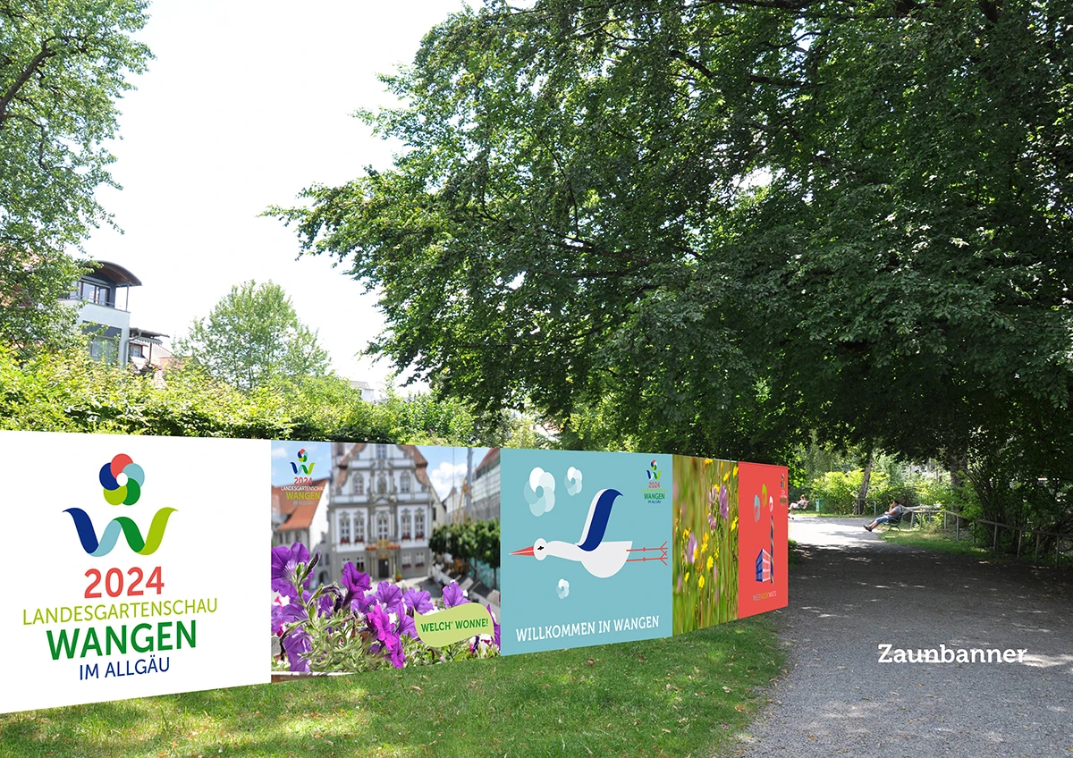Landesgartenschau Wangen 2024, Erscheinungsbild, Banner