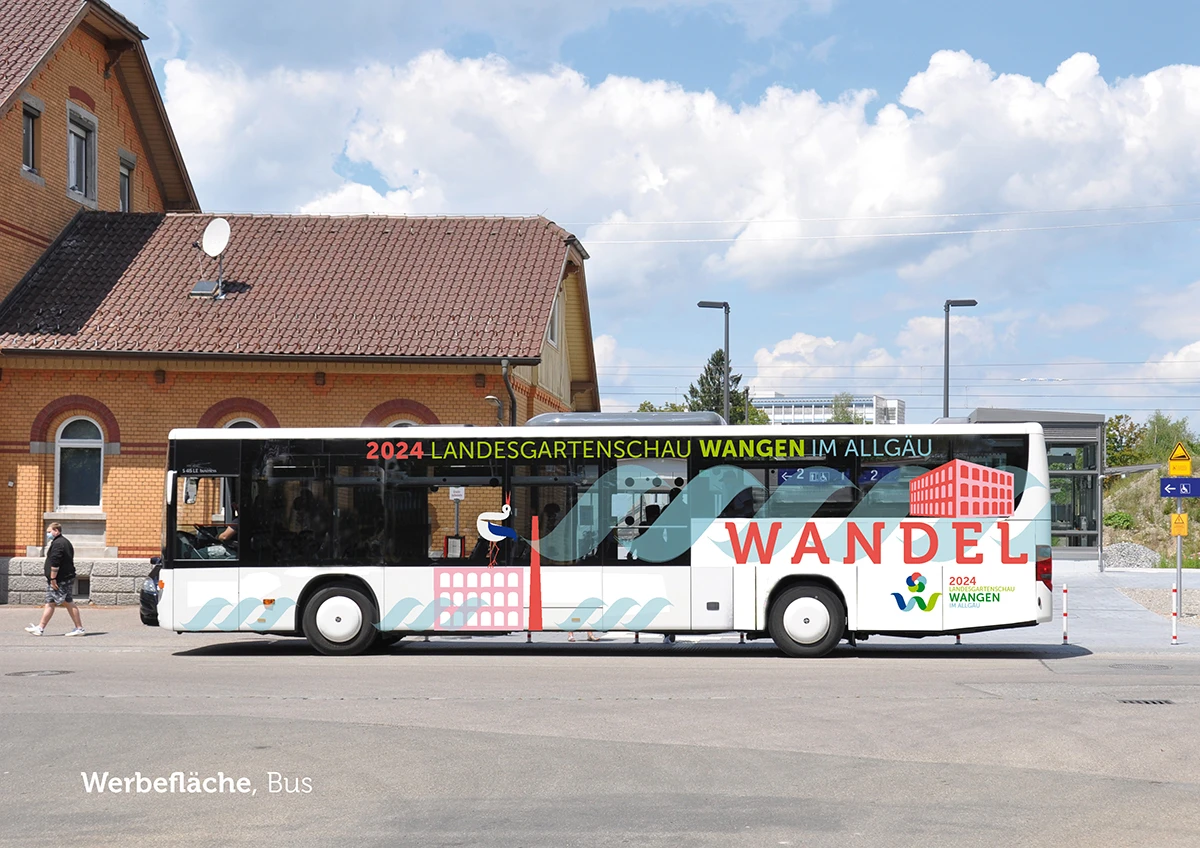 Landesgartenschau Wangen 2024, Erscheinungsbild, Busbeschriftung