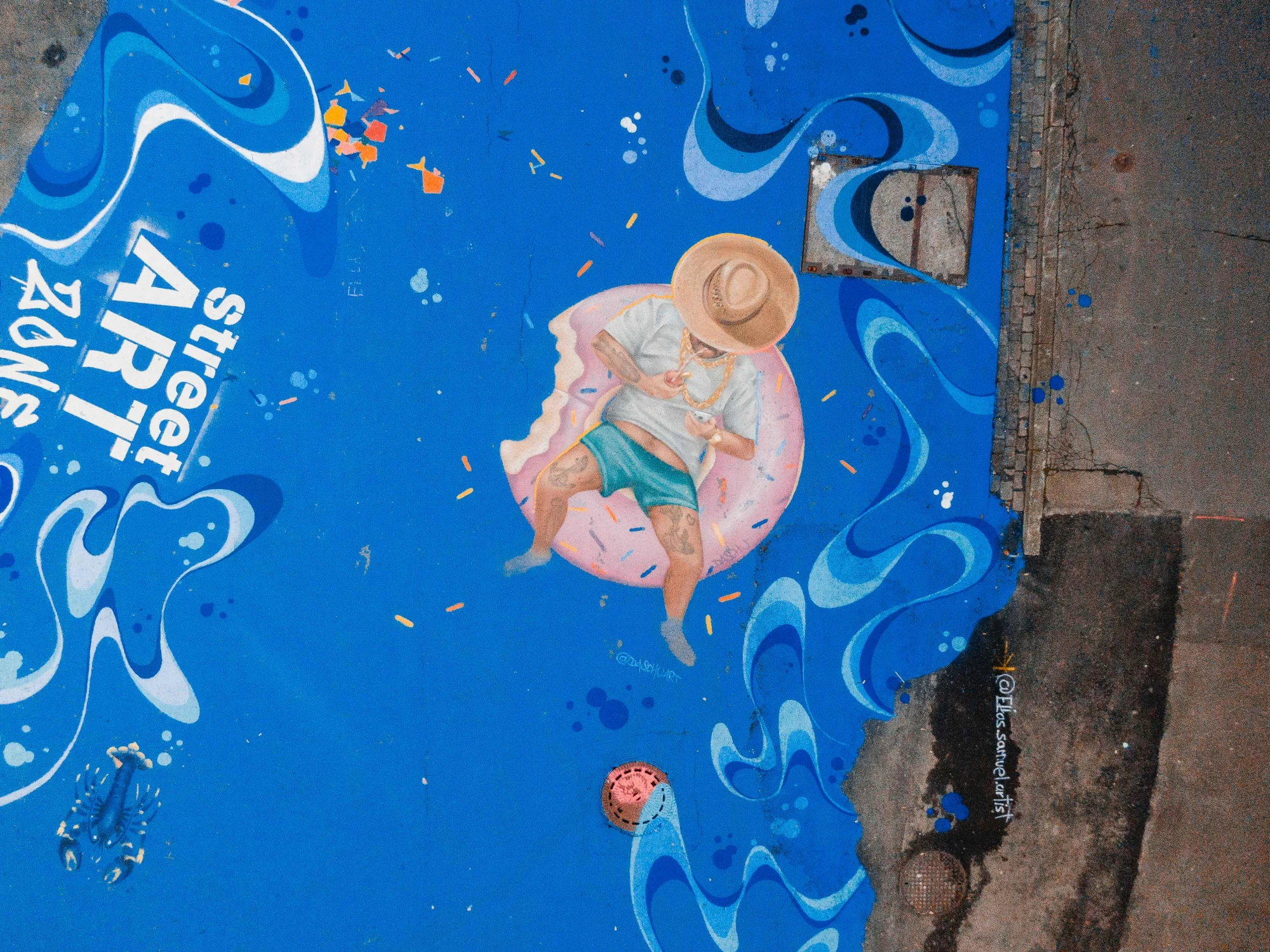 Street-Art-Zone Blauer Bach