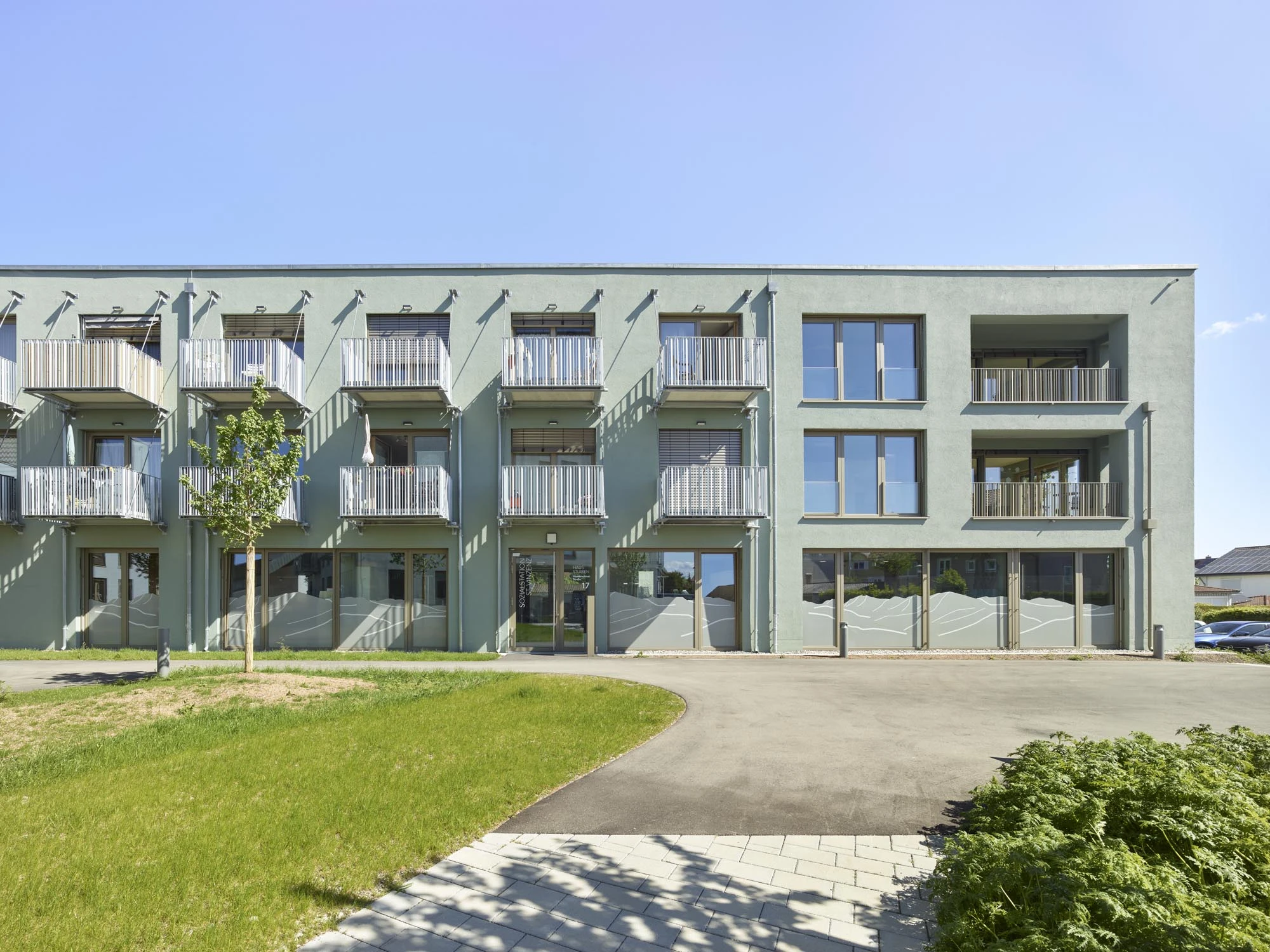 Vinzenz Areal Wangen, Leitsystem, Sichtschutz