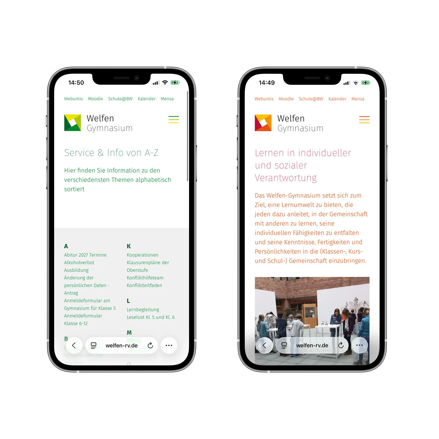 Responsive Webdesign Welfen